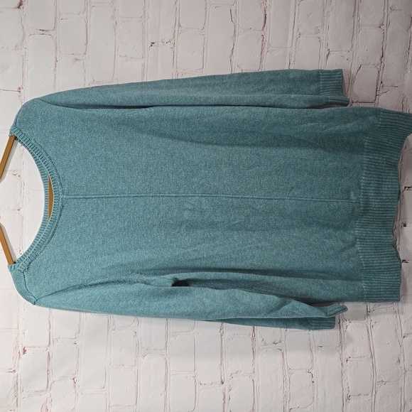 J.Jill Light Green Scoop Neck Long Side Slit Sweater Womens Size 2x - Picture 7 of 12